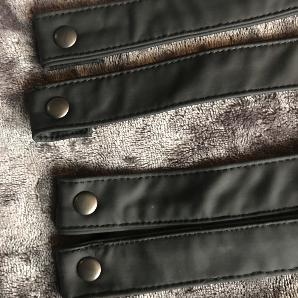 Killstar Black Faux Leather Bondage Straps